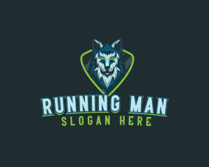 Dog - Wolf Husky Streaming logo design