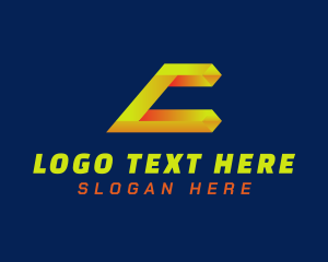 Lux - Crystal Metallic Letter C logo design