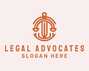 Judiciary Legal Sword  logo design