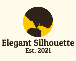Silhouette - Father & Baby Silhouette logo design