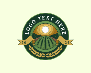 Farm Field Agriculture Logo