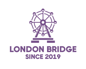 Violet London Eye logo design