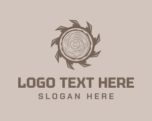 Log - Rustic Lumberjack Tool logo design