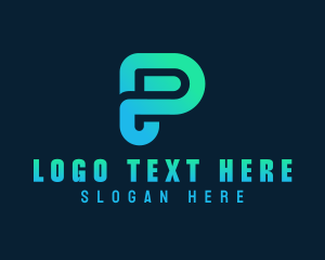 Advertising - Digital Professional Letter P logo design