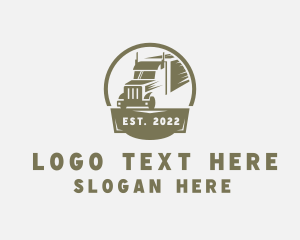 Distribution - Express Trucking Delivery logo design
