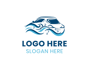 Mechanic - Abstract Car Waves logo design