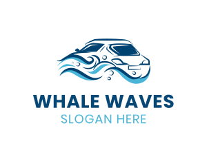 Abstract Car Waves logo design