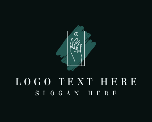 Beauty Blogger - Magical Hand Rings logo design