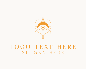 Crescent - Bohemian Crescent Eye logo design