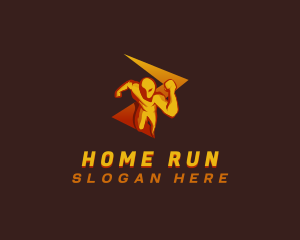 Running Athlete Energy logo design