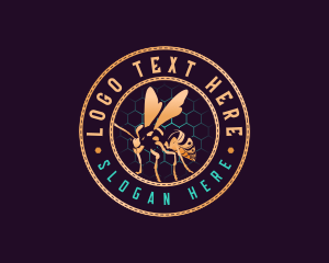 Honeycomb - Bee Honeycomb Apiary logo design