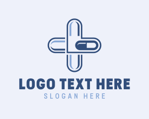Medicine - Pharmacy Medicine Capsule logo design