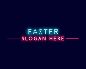 Retro Neon Light Logo