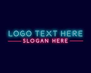 Retro Neon Light Logo