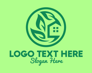 Ecological - Eco Green House logo design