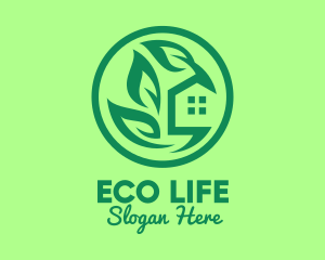 Green - Eco Green House logo design