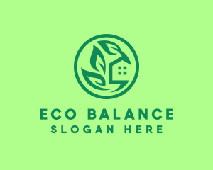 Eco Green Home logo design