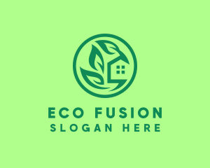 Eco Green Home logo design