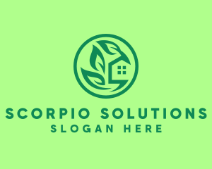 Eco Green Home logo design