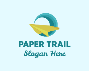 Paper Plame Wave logo design