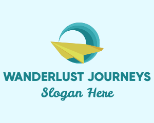 Airplane Wave Travel logo design