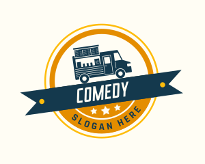 Delivery Food Truck Logo