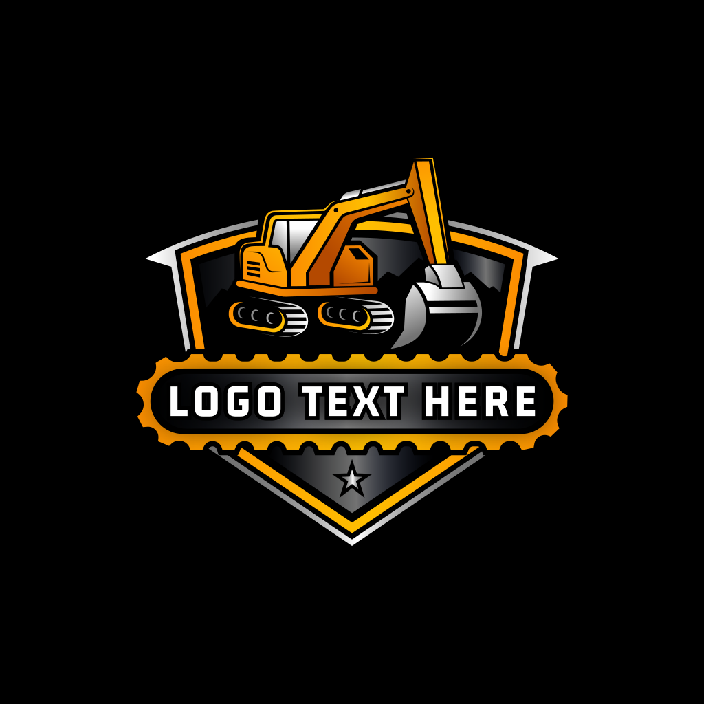 Construction Excavator Digger Logo | BrandCrowd Logo Maker