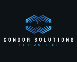 Professional Hexagon Letter C logo design