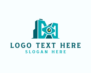 Photo Booth - Geometric Camera Photography logo design