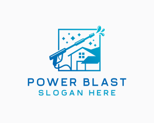 Power Wash Clean House logo design