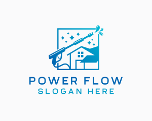 Power Wash Clean House logo design