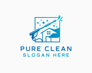 Power Wash Clean House logo design