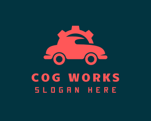 Red Cog Automobile logo design