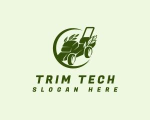 Trimmer - Lawn Mower Gardening Tool logo design