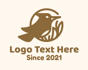 Bird Sanctuary - Brown Bird Wildlife logo design