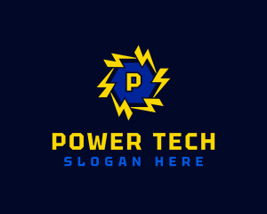 Thunder Bolt Electric logo design