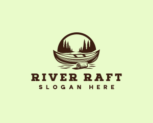 Boating River Exploring logo design