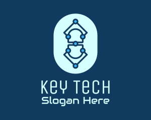 Blue Tech Pill logo design