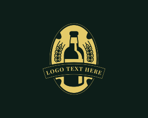 Brewmaster - Beer Bottle Brewery logo design