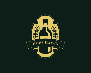 Beer House - Beer Bottle Brewery logo design
