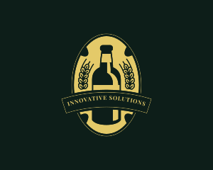 Brewmaster - Beer Bottle Brewery logo design