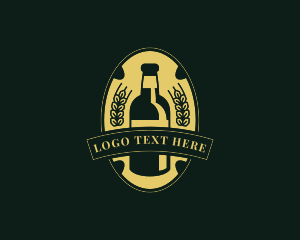 Distillery - Beer Bottle Brewery logo design