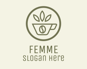 Coffee Bean Leaves logo design