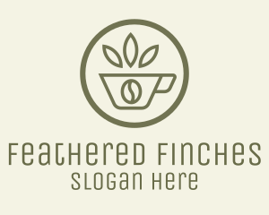 Coffee Bean Leaves logo design