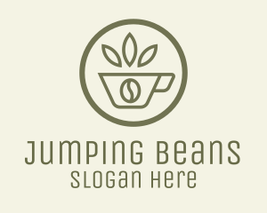 Coffee Bean Leaves logo design