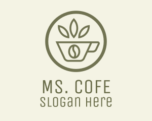 Coffee Bean Leaves logo design