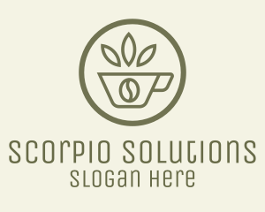 Coffee Bean Leaves logo design