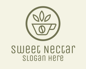 Coffee Bean Leaves logo design