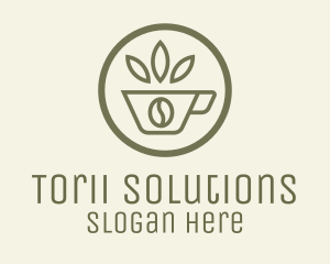 Coffee Bean Leaves logo design