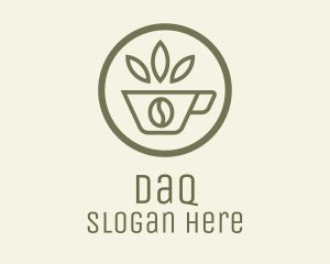 Clean - Coffee Bean Leaves logo design